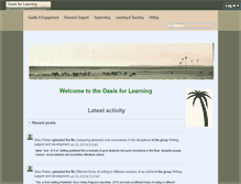 Tablet Screenshot of oasis-for-learning.net